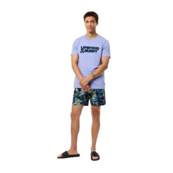 Psycho Bunny Swim Trunks XXXL Goldcreek Print NWT Mens Quick Dry Liner NWT - Picture 3 of 3